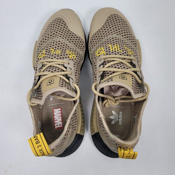 Adidas X Marvel NMD R1 2021 Men's Trace Khaki Sneakers GX1208 US Size 8 - Picture 5 of 8